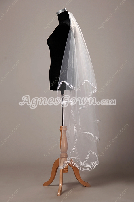 Perfect Angel-cut Simple Wedding Veil 