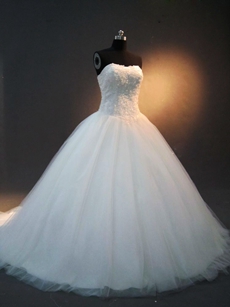 Beautiful Sweetheart Bridal Dresses with Lace Up Back 
