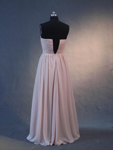 Romantic Strapless Maxi Bridesmaid Dresses 