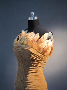 Terrific Brown Feathered Cocktail Dresses
