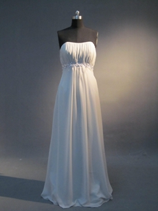 Best Chiffon Empire Pregnant Wedding Dresses For Pregnancy Women 