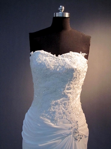 Romantic White Chiffon Causual Plus Size Wedding Dresses