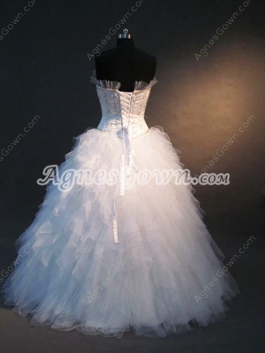Affordalbe Strapless Princess Quinceanera Gown 2016