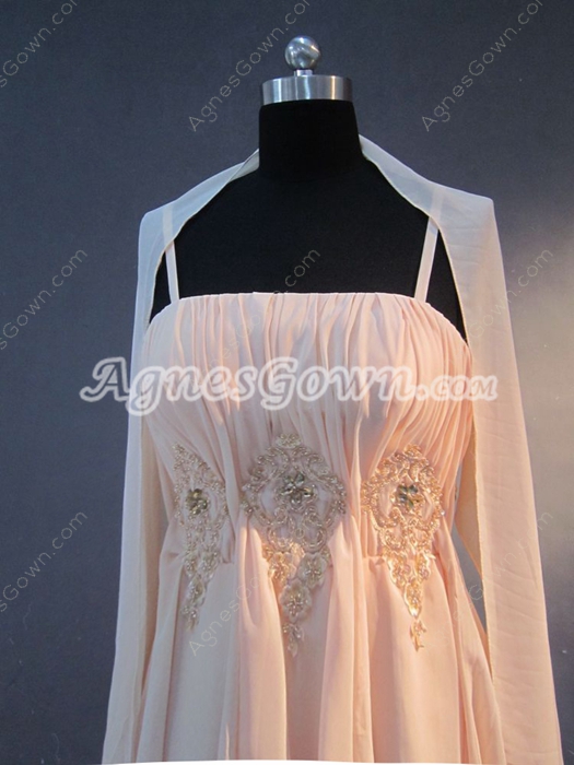 Terrific Spaghetti Straps A-line Mother of Bride Dresses With Shawl  