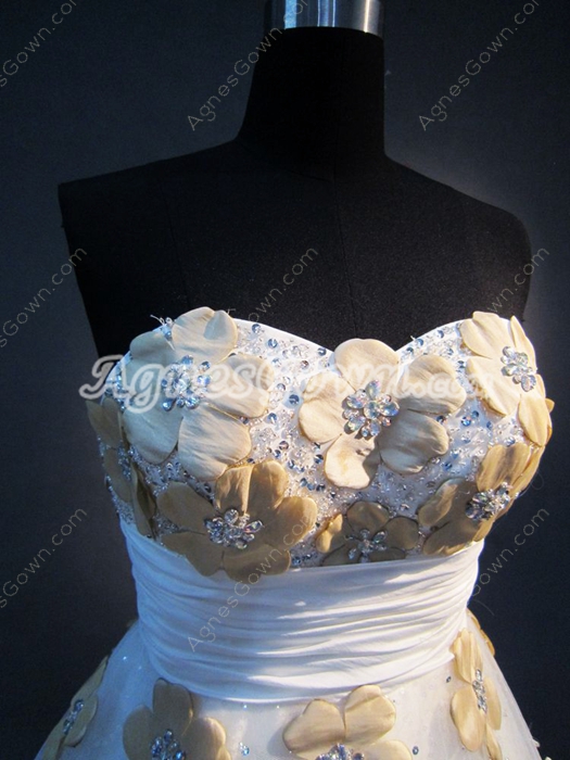 Elegant Plus Size Quinceanera Dress with Flowers