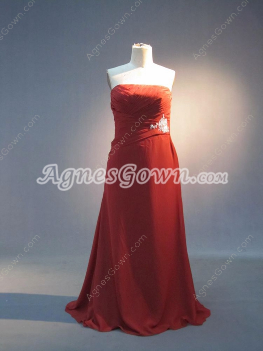 Best Dark Red Plus Size Evening Dresses