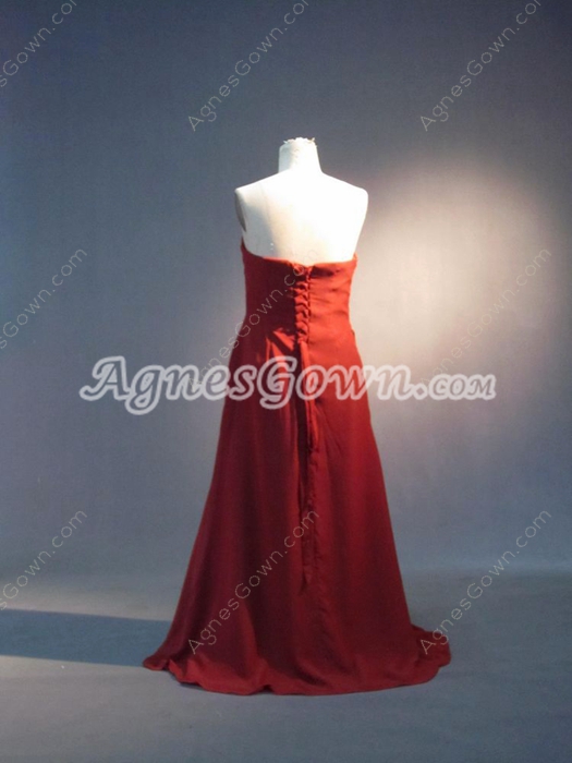 Best Dark Red Plus Size Evening Dresses