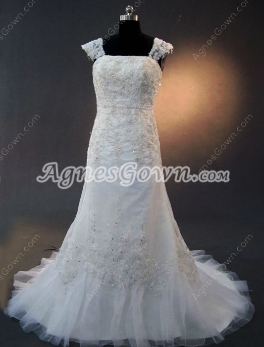 Glamorous Sheath Lace Wedding Dresses
