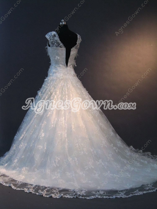 Beautiful Princess Vintage Lace Wedding Dresses