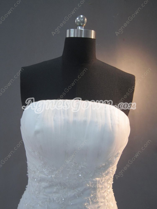 Simple Garden Lace Wedding Dress