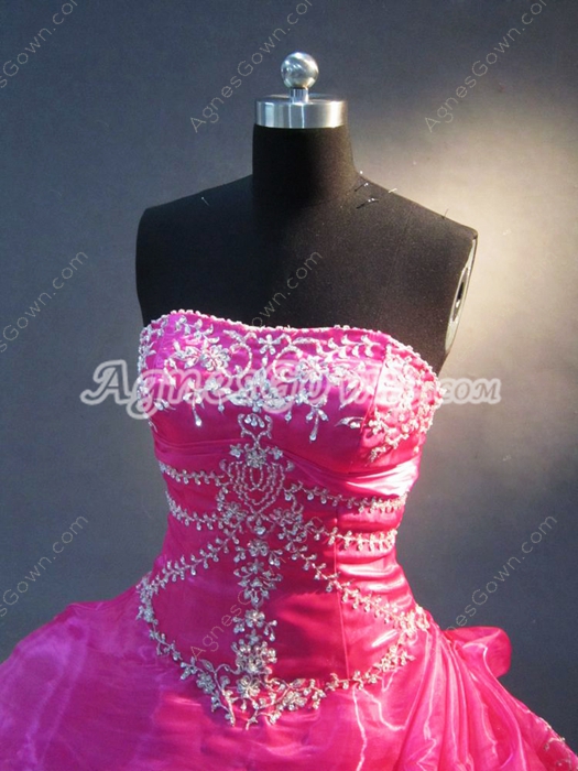 Pretty Hot Pink Masquerad Dresses for Quinceanera