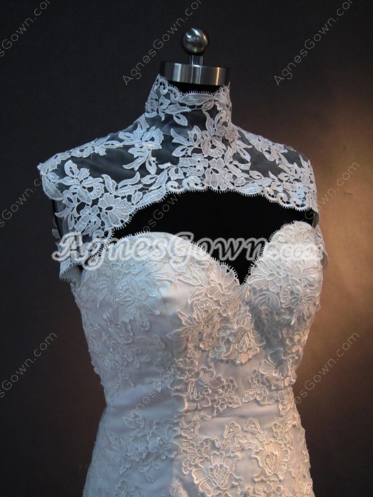 Modest Sweetheart Mermaid Wedding Dresses With Lace Bolero 