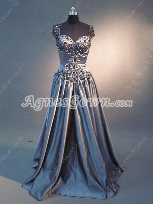 Traditional Grey Pageant Dresses For Women 