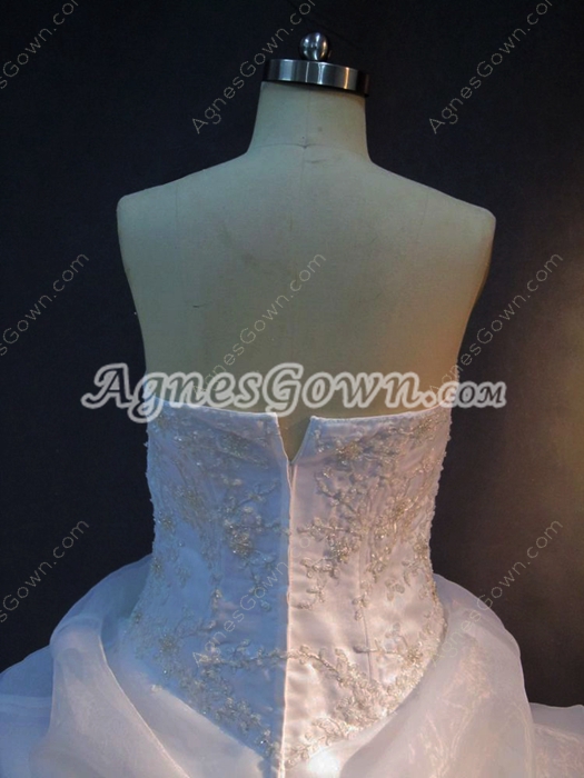 Pretty Strapless Sweetheart Plus Size Bridal Gowns