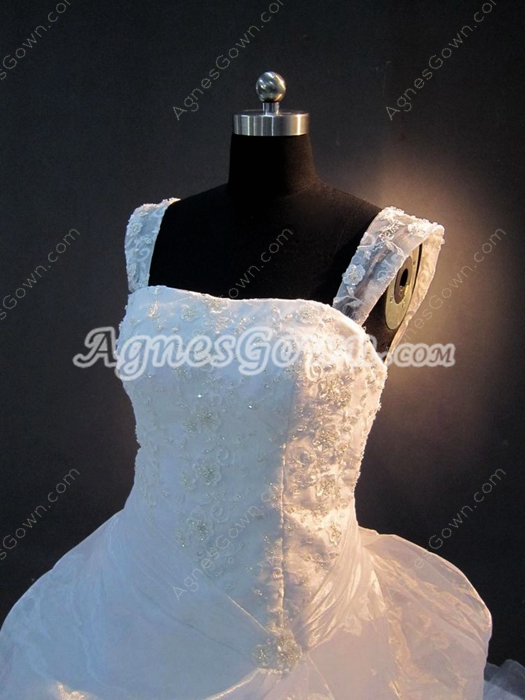 Traditional  Straps Sweetheart Plus Size Wedding Dresses 