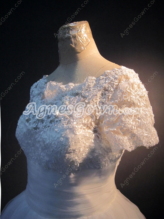 Vintage Lace Short Bridal Dresses with Sleeves