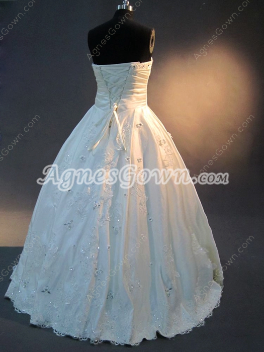 Modest White Strapless Quinceanera Dresses Cheap