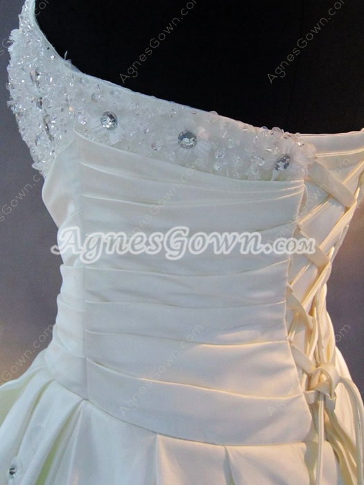 Modest White Strapless Quinceanera Dresses Cheap