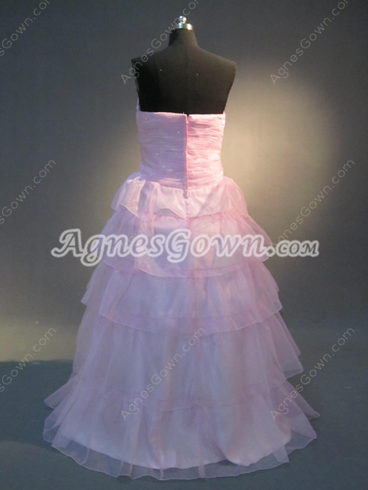 Simple Pink Sweetheart Plus Size Sweet 15 Dresses