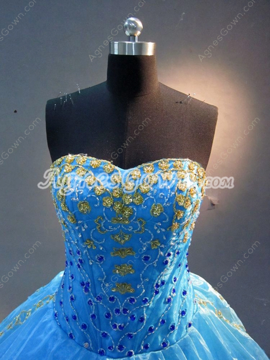 Unique Princess Court Quinceanera Dress with Ruffles