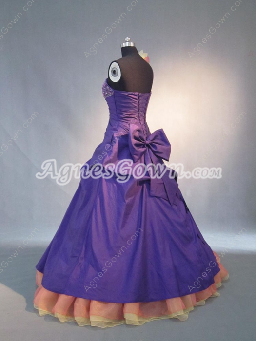 Sweet Colorful Petite One Shoulder Quinceanera Dresses