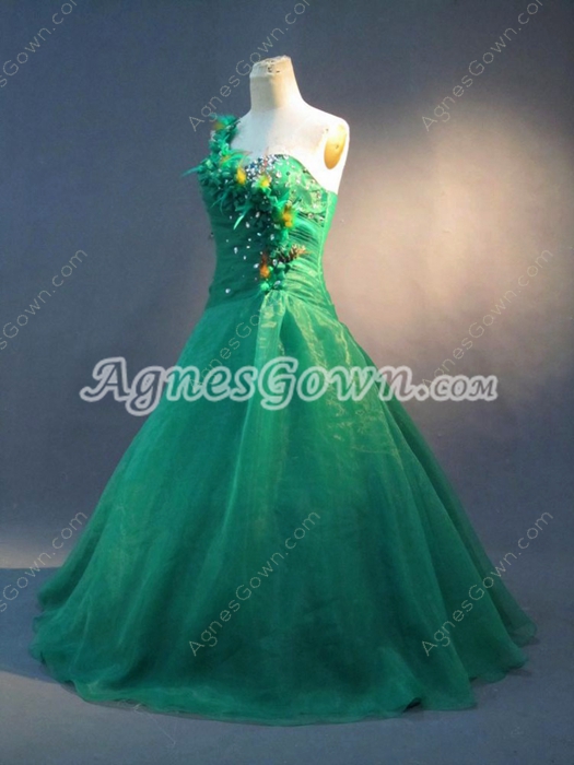 Elegant Green Plus Size Quinceanera Dresses