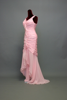 Traditional Pink Chiffon Mother of Groom Dress