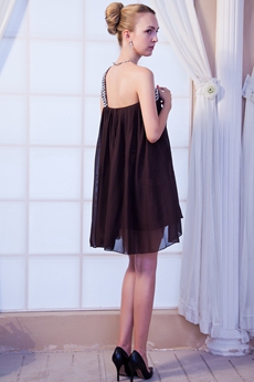 Column Mini Length One Shoulder Homecoming Dress 
