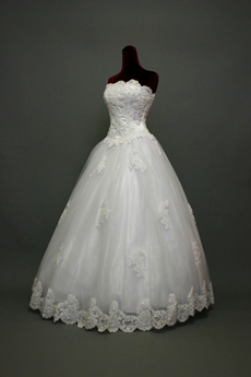 Beautiful White Strapless Quincenera Dresses