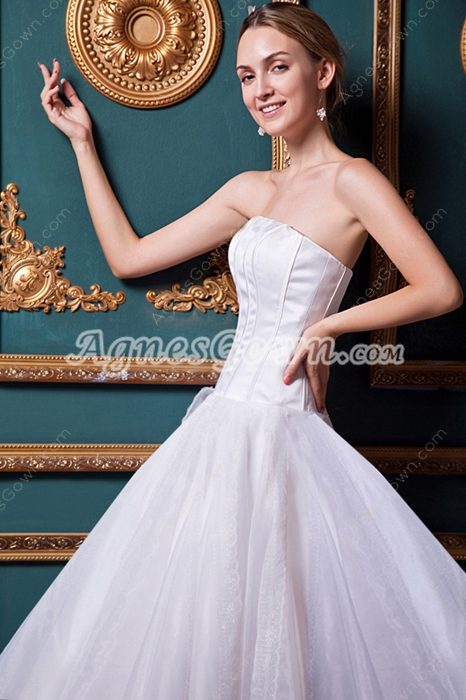 Discount Simple White Sweet 15 Dress Corset Back  