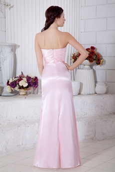 Pretty A-line Pearl Pink Bridesmaid Dress 
