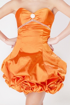 Lovely Organza Tutu Mini Length Damas Dress 