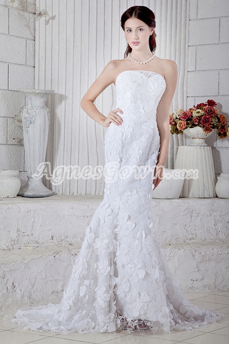 Exquisite Trumpet/Mermaid Lace Wedding Gown 