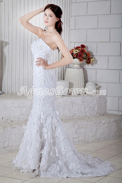 Exquisite Trumpet/Mermaid Lace Wedding Gown 