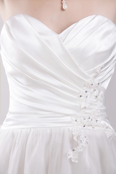 Knee Length White Beach Wedding Dress Informal 