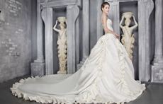 Breathtaking Spaghetti Straps Ball Gown Wedding Dress 2016