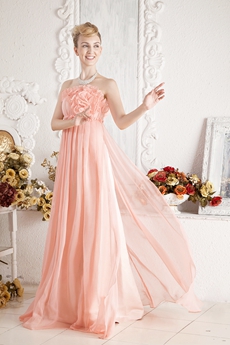 Beautiful Empire Coral Maternity Prom Dress 