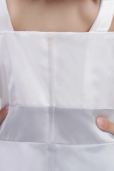 Siimple White & Silver Little Girls Dresses