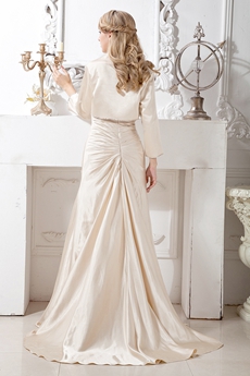 Sweetheart Neckline Champagne Mother Of The Bride Dress With Jacket 