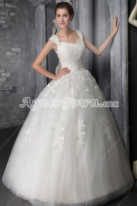 Impressive Ball Gown Cinderella Wedding Dress With Lace 