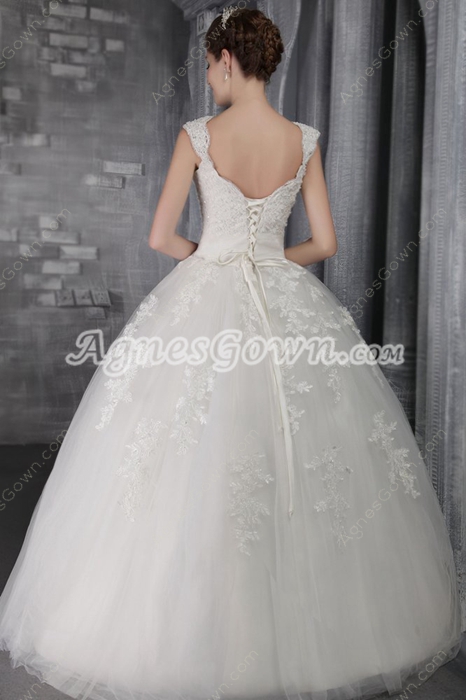 Impressive Ball Gown Cinderella Wedding Dress With Lace 
