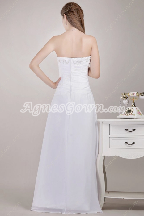 Noble Column Beach Wedding Gown 
