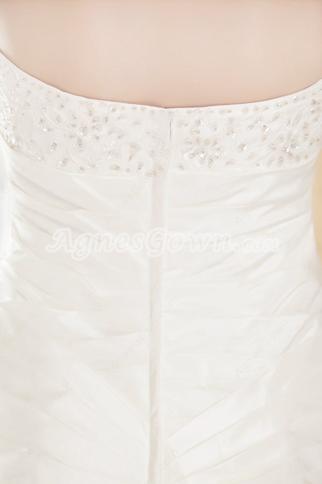 Amazing White A-line Satin Plus Size Wedding Dresses