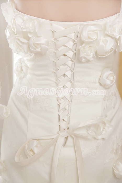 Terrific Ivory Lace Mermaid Modern Wedding Dresses 