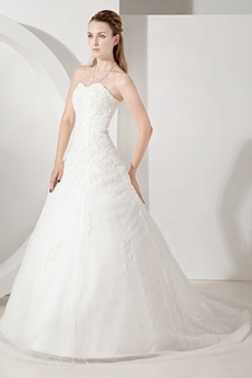 Haute Sweetheart  Sleeveless Lace Ball Gown Wedding Dresses 