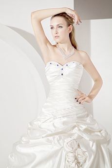 Cinderella Satin Ball Gown Wedding Dresses