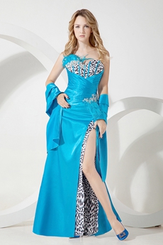 Classic Strapless Turquoise Evening Dresses