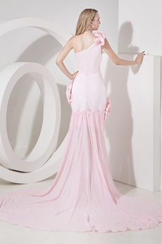 Best Pearl Pink Cocktail Dresses With Detachable Train 