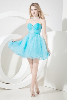 Best Auqa Blue Puffy Sweet Sixteen Dresses 