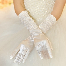 Fingertips Elbow Wedding Gloves
